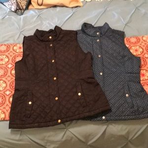 2 Merona Quilted Vests